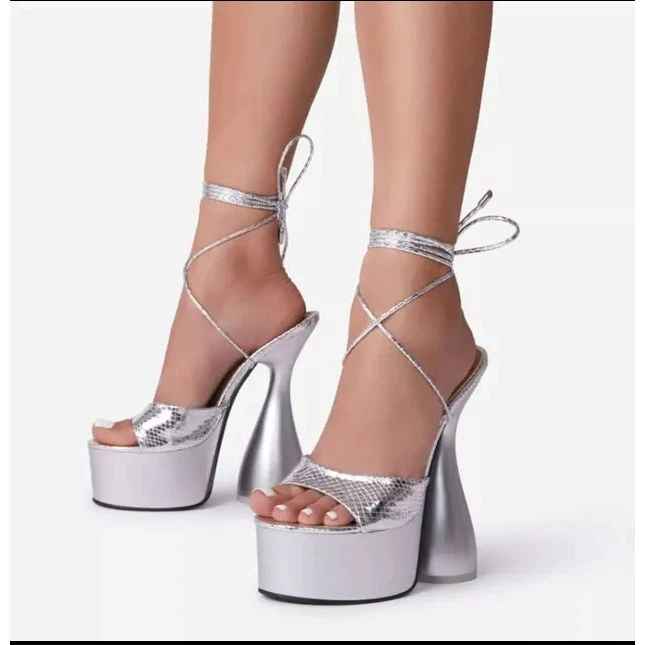 Thick Heel Platform Ankle Strap Shoes