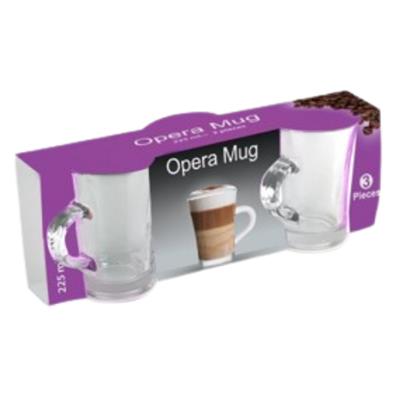 Opera Coffee Mug Plain 225ml 3pc