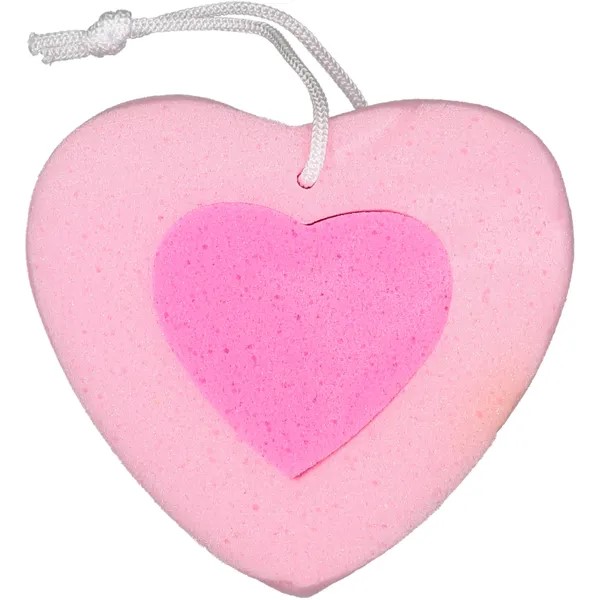 Heart sponge with rope