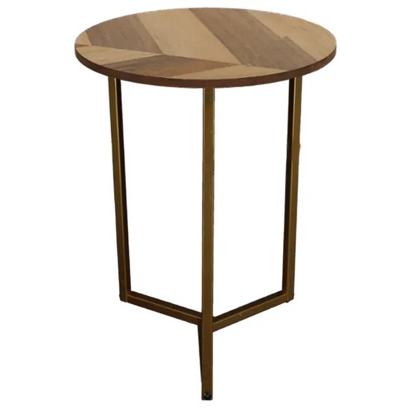 Parquet look side table
