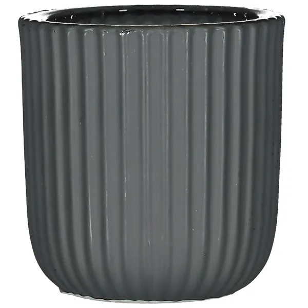 Grey glass candle