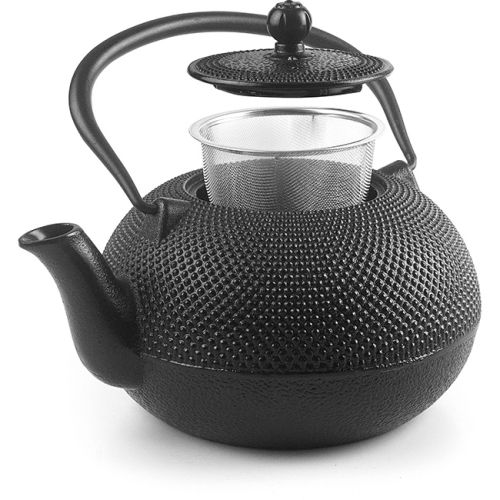 Ibili Oriental XL Cast Iron Tetsubin Teapot With Infuser, Negra, 1.8 Litre