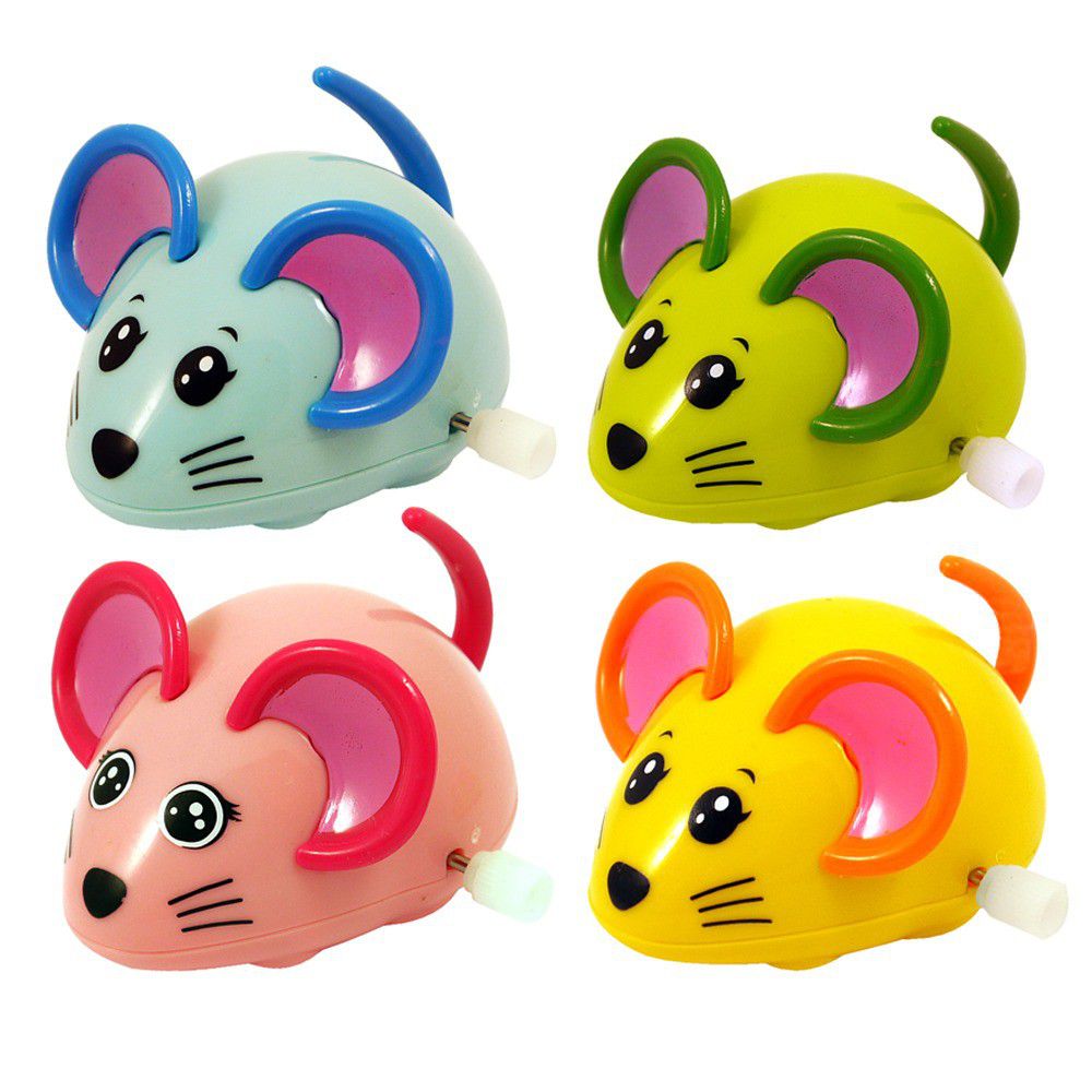 4 x Wind Up Mouse Set
