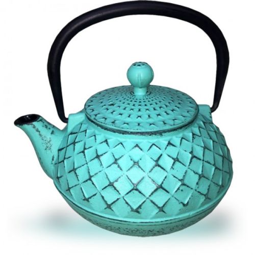 Regent Cast Iron Tetsubin Teapot, Turquoise, 500ml