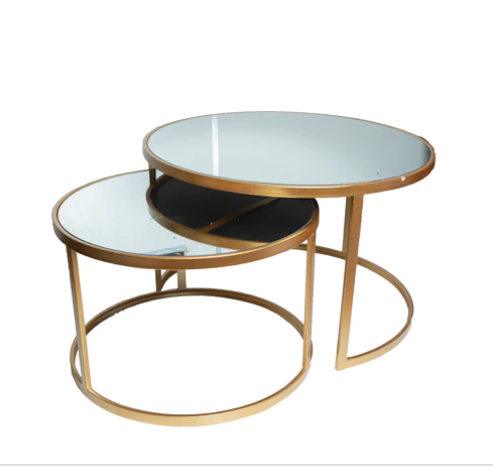 Table - 2pc Nested Mirror Coffee Table
