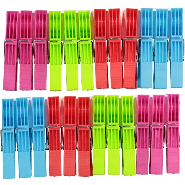 24 Larger plastic pegs