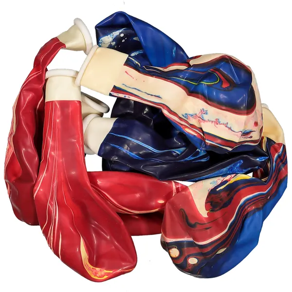 Marble colour balloons 8 piece