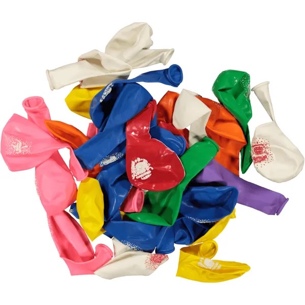30-Piece printed balloons