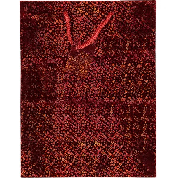 Small red foil gift bag