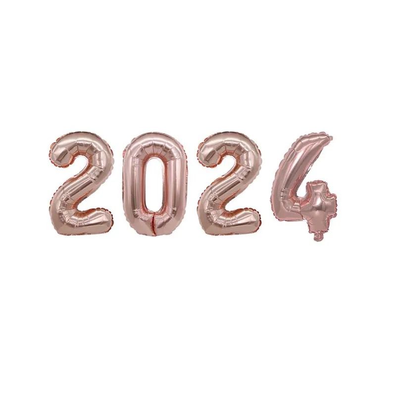 New Years 2024 Helium Balloons - 102cm