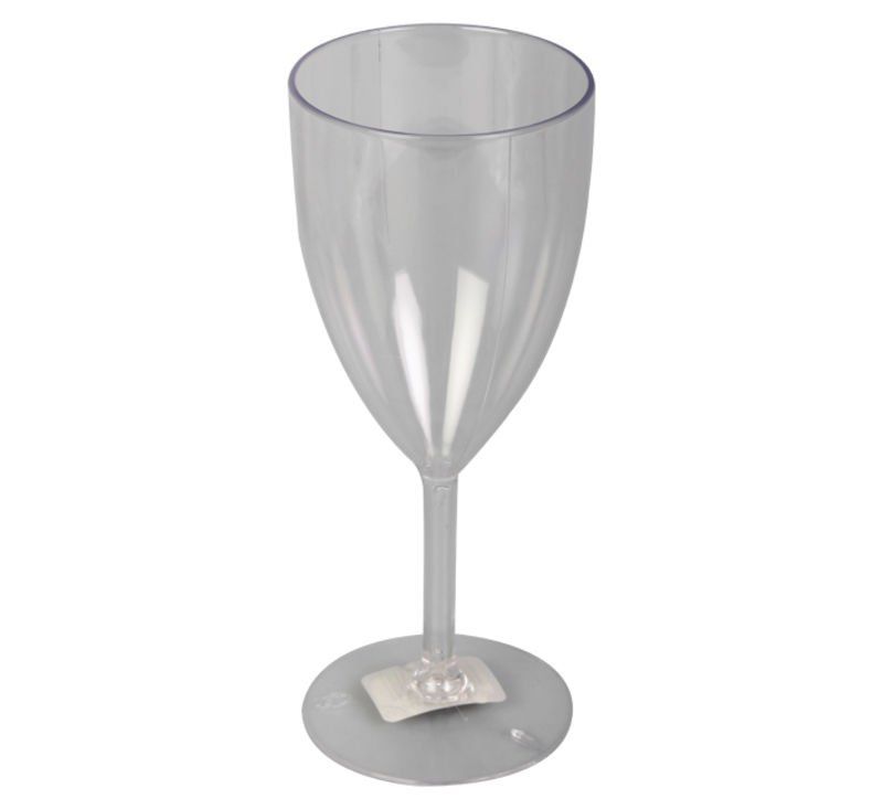 Bulk Pack x 12 Plastic Wine Glass 220ml